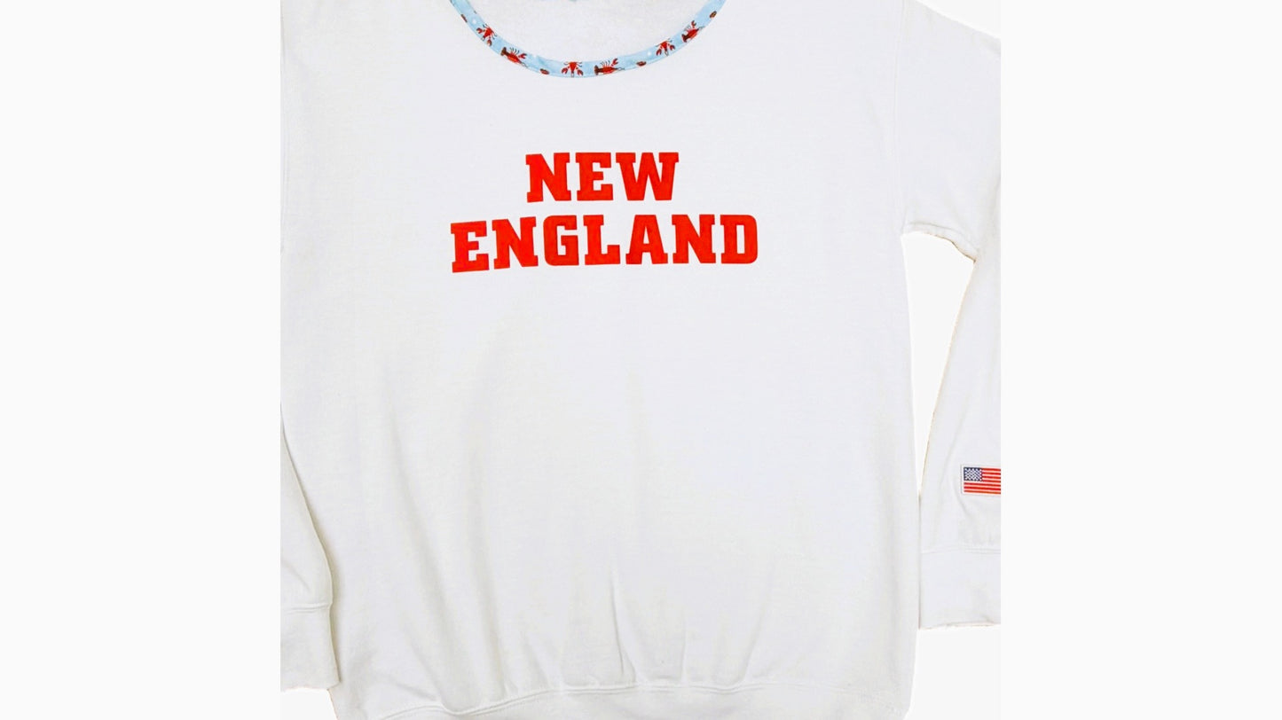 New England Cabana Comfy Crew with Lobster Trim