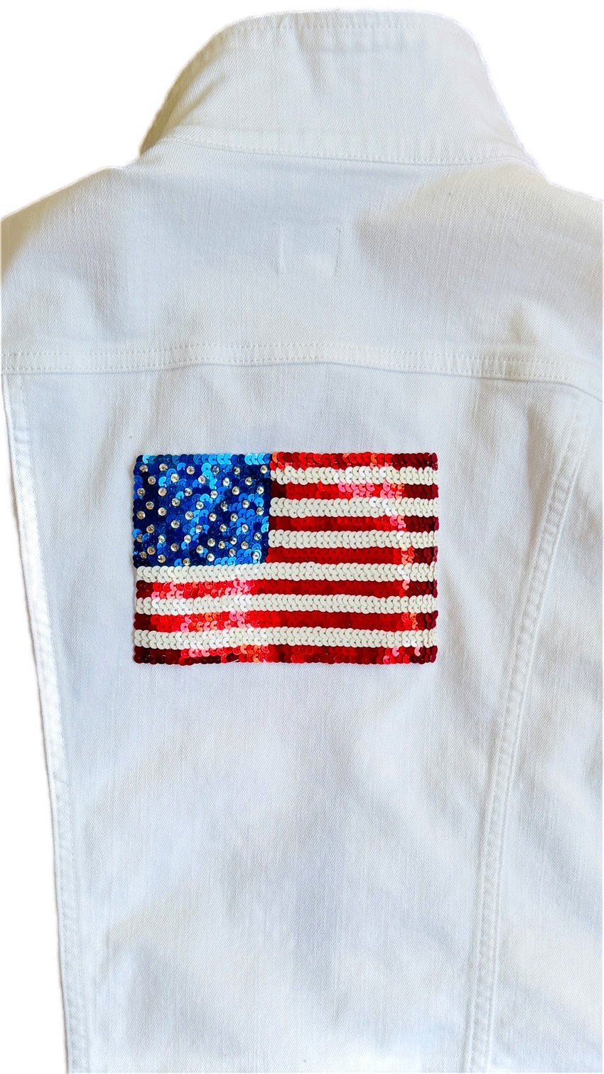 Vintage JCrew White Denim Jacket